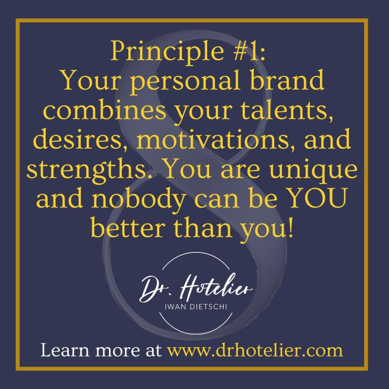 Principle #1 (Eight Principles for Excellence in the People Business)